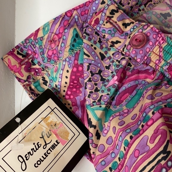 NWT VTG Pleated Pink & Purple Paisley Midi Skirt - Picture 9 of 13